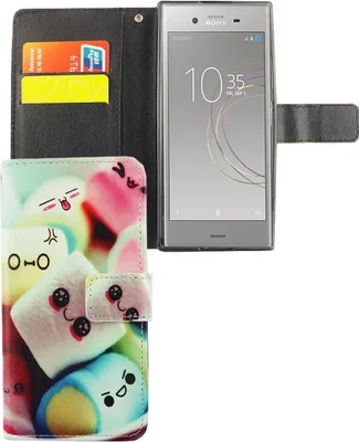 Produktbild von Handyhülle Tasche für Handy Sony Xperia XZ1 Schriftzug Marshmallows
