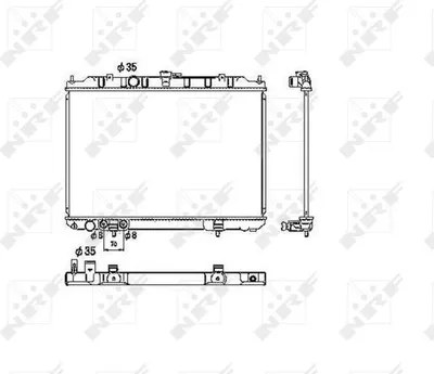 Image de NRF Radiateur, refroidissement du moteur 53453