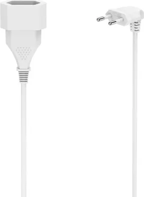Produktbild von Hama 00223265, 3 m, Drinnen, Typ C, Type C (CEE 7/16), Abgewinkelt, Weiß