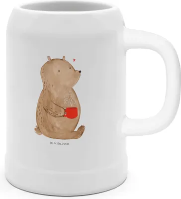 Produktbild von Mr. & Mrs. Panda Krug Bär Kaffee - Weiß - Geschenk, Bierhumpen, Coffee, Morgenroutine, Teddy, Bären, Guten Morgen, Humpen, Tonkrug, Steinkrug, Seidel