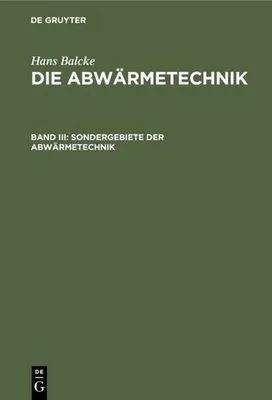 Produktbild von Sondergebiete der Abwärmetechnik