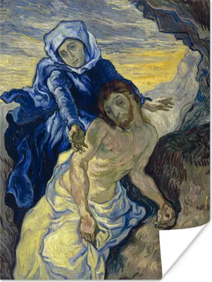 Produktbild von MuchoWow® Poster Pietà (nach Delacroix) - Vincent van Gogh 60x80 cm - Schlafzimmer Dekoration