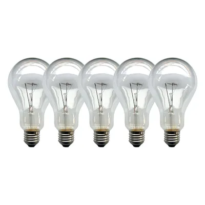 Produktbild von 5 x Glühbirne 200W E27 klar Glühlampe 200 Watt Glühbirnen Glühlampen