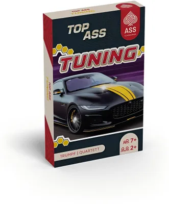 Produktbild von TOP ASS Autoquartett Tuning – Tiefergelegte Autos & Jokerkarten