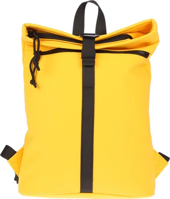 Produktbild von Kleiner Damen Roll up Rucksack Plane Tasche Fahrradrucksack Kurier Rollup Bag Gelb