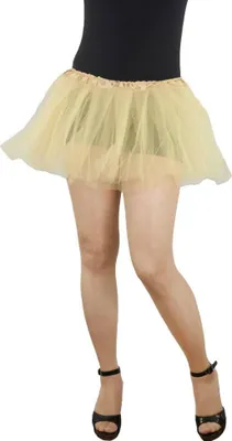 Produktbild von Oblique Unique Tutu Tütü Tüllrock Balletrock Damen Rock Reifrock in champagner  für Fasching Karneval Party