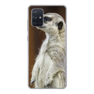 Produktbild von MuchoWow® Handyhülle Schutzhülle Hülle für Samsung Galaxy A51 Erdmännchen - Tier - Spiel Silikon Softcase Handy Hülle - Schutzabdeckung
