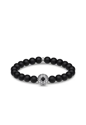 Produktbild von Thomas Sabo A1941-507-11 Armband Herren Ornament Schwarz 18 cm