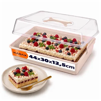 Obrázok produktu pre KADAX torta "Ovada", krabica na tortu s vekom, 43 cm, ružová