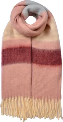 Produktbild von Clayre & Eef Winterschal Damen 37x210 cm Rosa Synthetisch
