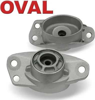 Produktbild von 2 Domlager hinten Hinterachse OVAL für Audi A3 8P Q3 VW Golf 5 6 Touran Tiguan