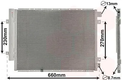 Produktbild von VAN WEZEL 83015704 Kondensator Klimaanlage Klimakondensator für KIA SORENTO I (JC) +Trockner