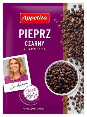 Zdjęcie produktu dla Appetita Pieprz Czarny Ziarnisty 18 G