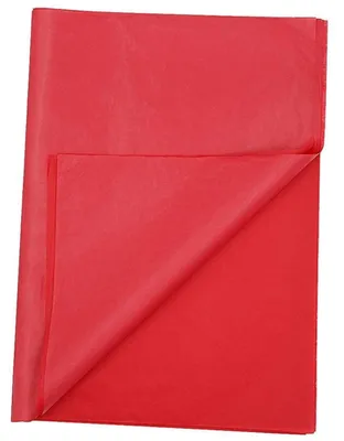Immagine prodotto di Carta velina da regalo, 50 x 35 cm, colore rosso, confezione da 50 fogli