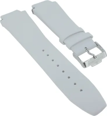 Produktbild von Jacques Lemans Cirox Uhrenarmband Leder glatt weiß 1-1401B  1-1401
