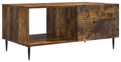 Obrázek produktu pro vidaXL Konferenční stolek kouřový dub 90 x 50 x 40 cm materiál na bázi dřeva