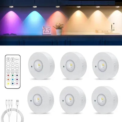 Obrázok produktu pre Sada LED osvetlenia skríň s diaľkovým ovládaním | USB-C | S možnosťou stmievania