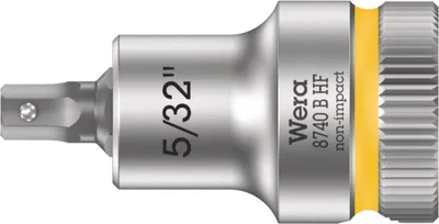 Produktbild von Wera 05003083001, Buchse, 3/8", Imperial, 1 Kopf/Köpfe, 5/32", Chrom-Vanadium-Stahl