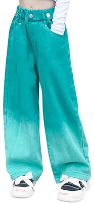 Productafbeelding van Vintage Jeans voor Tieners - Relaxed Fit - Groen