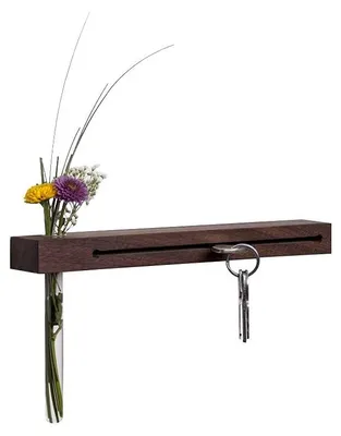 Produktbild von Omgoods – Holzhängeschild mit Blumentopf und Reagenzglas