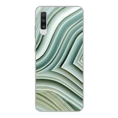 Produktbild von MuchoWow® Handyhülle Schutzhülle Hülle für Samsung Galaxy A70 Naturstein - Abstrakt - Grau Silikon Softcase Handy Hülle - Schutzhaube