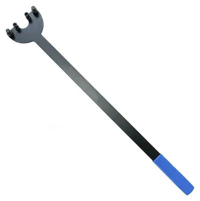 Immagine prodotto di Chiave di bloccaggio supporto puleggia albero motore, controsupporto per attrezzi di fissaggio compatibile con estrattore VW VAG