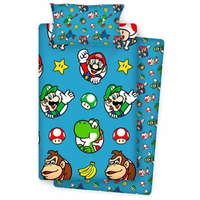 Produktbild von Zestaw pościeli 90cm Nintendo Super Mario Bros - akcesoria do sypialni