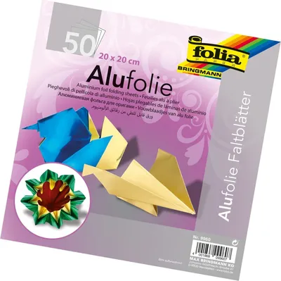 Zdjęcie produktu dla folia 9960 folia ulotki aluminiowe, 200 x 200 mm, 50 arkuszy, różne