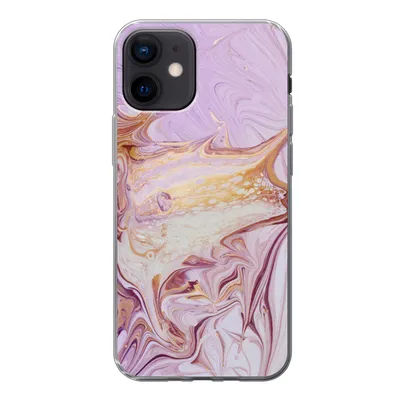 Produktbild von MuchoWow® Handyhülle Schutzhülle Hülle für iPhone 12 Marmor - Farbe - Abstrakt Silikon Softcase Handy Hülle - Schutzhülle