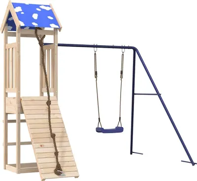 Produktbild von vidaXL Spielturm Massivholz Kiefer