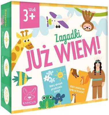 Zdjęcie produktu dla KANGUR Gra Już wiem 3+ Zagadki 41152