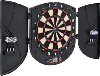 Produktbild von vidaXL Elektrische Dartscheibe mit Darts Schwarz Polypropylen