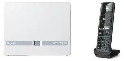 Zdjęcie produktu dla Gigaset N530 + C600H, Telefon w systemie DECT, Zestaw słuchawkowy bezprzewodowy, 500 wejścia, Czarny, Biały