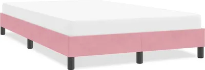 Zdjęcie produktu dla Maison Exclusive – rama łóżka bez materaca, różowa, 120 x 220 cm, aksamit