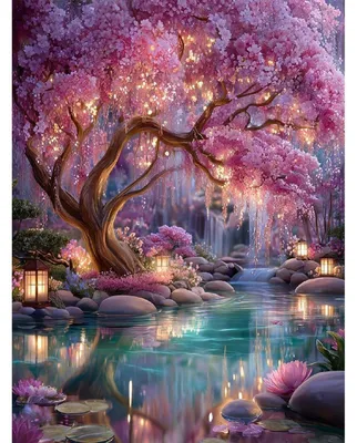 Image de Kit de peinture diamant pour adultes, 5D, motif rose, 30x40 cm
