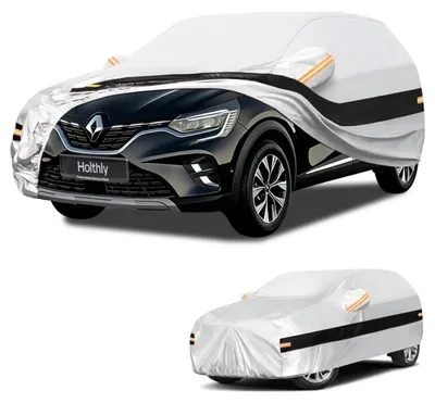 Immagine prodotto di Copertura per auto SUV, 10 strati, impermeabile, antipolvere, protezione UV, colore argento, compatibile con Renault Captur (2013-2026)