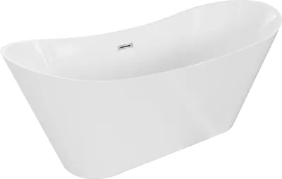 Image de Mexen Celia baignoire autoportante 170 x 75 cm, blanc, trop-plein chromé - 52331707500-01