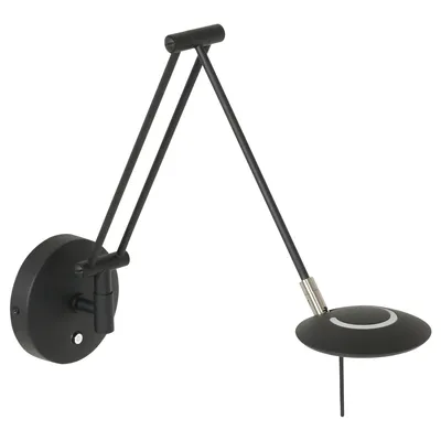 Produktbild von Steinhauer - wandleuchte - Zodiac LED - schwarz - kunststoff metall - bettlampe - LED - 2110ZW