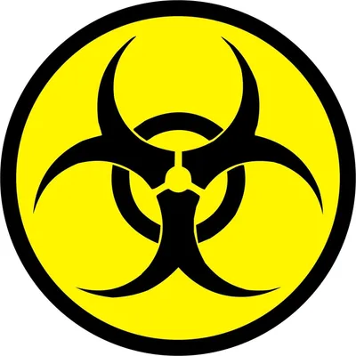 Produktbild von Aufkleber Biohazard I kfz_028 I rund Ø 10 cm I Warnung vor Biogefährdung I Warnaufkleber mit Gefahren-Symbol I gelb schwarz I wetterfest