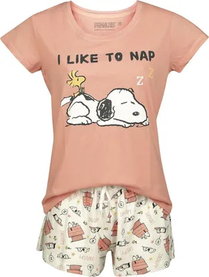 Produktbild von Peanuts Schlafanzug Damen I Like To Nap multicolor S