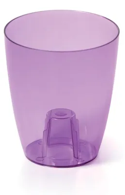 Zdjęcie produktu dla Kaspa na storczyki COUBI 16 cm fioletowa przezroczysta