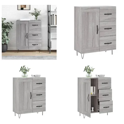 Produktbild von vidaXL Sideboard Grau Sonoma 69,5x34x90 cm Holzwerkstoff - Sideboard - Sideboards - Schrank - Beistellschrank