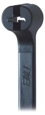Produktbild von Ty-Rap Stahlnasenkabelbinder Schwarz 360x4,8 mm