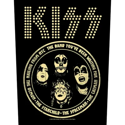 Produktbild von Kiss Hailing From NYC Aufnäher zum Aufnähen 36 x 30 cm