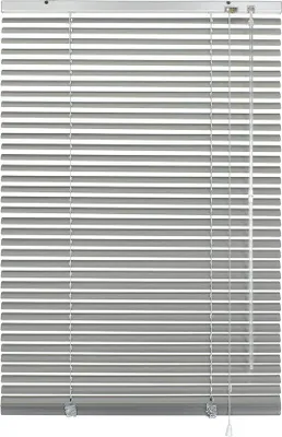 Zdjęcie produktu dla Żaluzje aluminiowe do mocnych uchwytów, wraz z montażem, 70 x 130 cm, chronią przed światłem i oślepianiem, w kolorze srebrnym