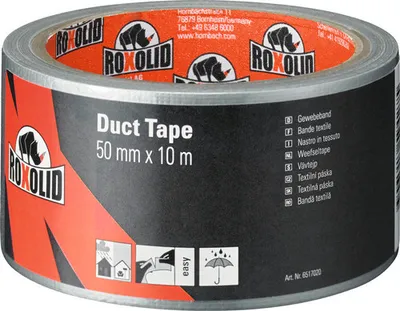 Produktbild von ROXOLID Duct Tape / Gaffa Tape Gewebeband silber 50 mm x 10 m