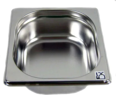 Produktbild von AcMax GN 1/6 Gastronormbehälter GN-Behälter Edelstahl 1,0 Liter Tiefe 65mm Gastronorm