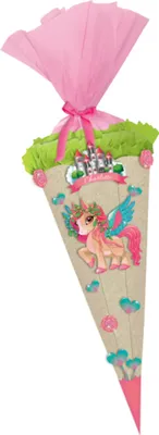 Produktbild von Ursus SCHULTÜTEN-BASTELSET "GREEN&EASY" PEGASUS - aus Graspapier
