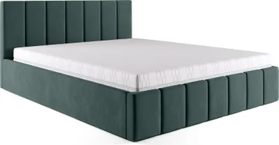 Produktbild von FEDVE Polsterbett Doppelbett PESARO  Bett mit Bettkasten und Matratze 160x200