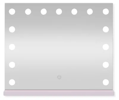 Image de SensaHome Vanity Mirror Pro – Miroir de maquillage style Hollywood avec 12 lampes LED dimmables, 3 modes d’éclairage, 46 × 58 cm – blanc